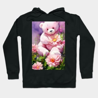 Watercolor teddy bear Hoodie